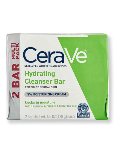 CeraVe CeraVe Hydrating Cleanser Bar 4.5 oz 2 Ct Bar Soaps 