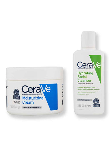 CeraVe CeraVe Moisturizing Cream 12 oz & Hydrating Cleanser 3 oz Skin Care Kits 