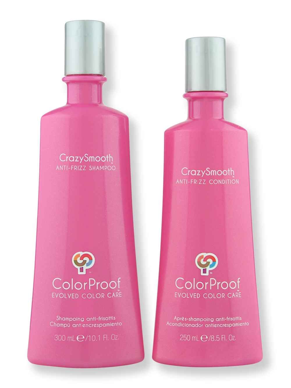 ColorProof ColorProof CrazySmooth Anti-Frizz Shampoo 10.1 oz & Conditioner 8.5 oz Hair Care Value Sets 