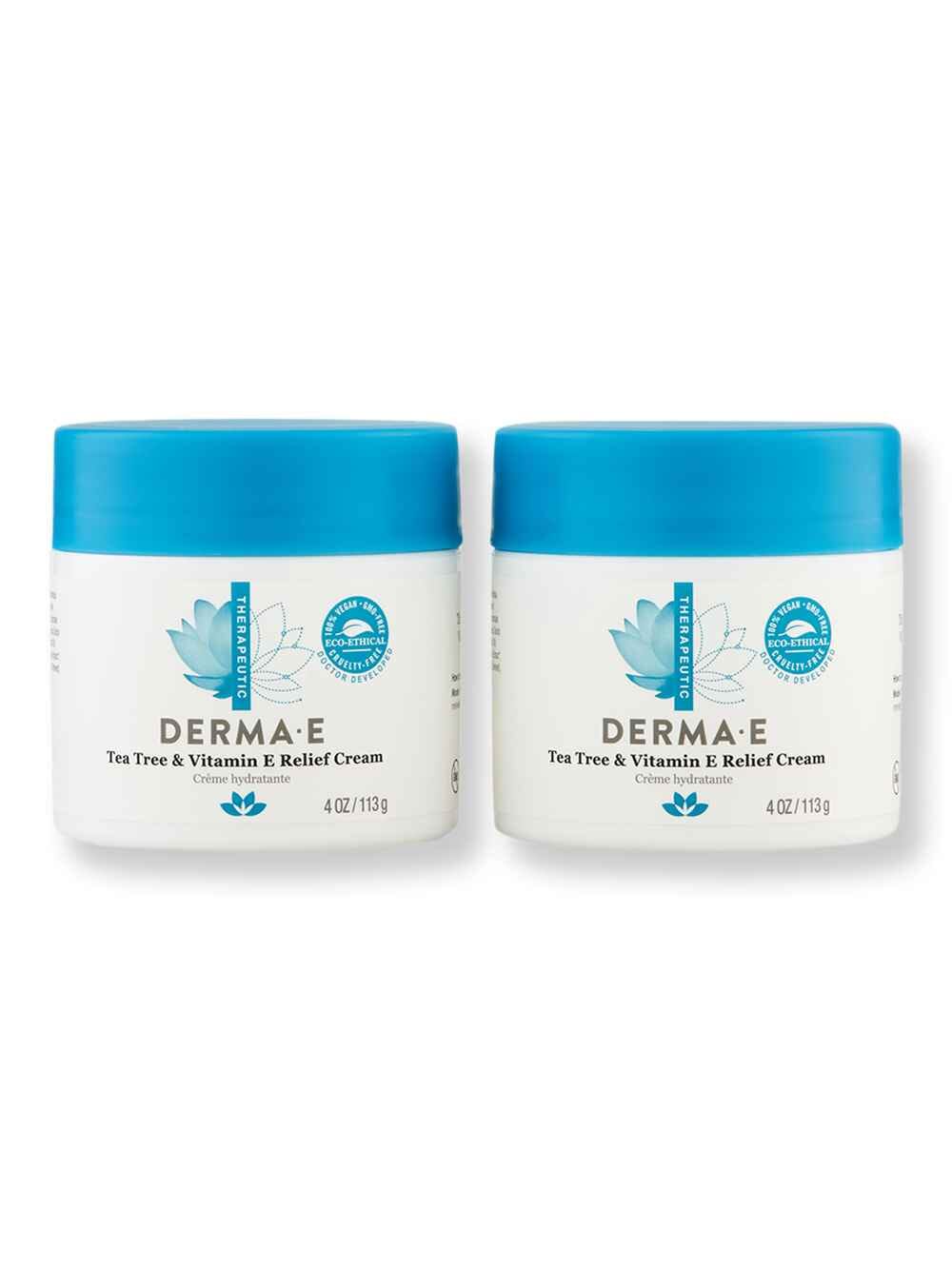 Derma E Derma E Tea Tree & Vitamin E Antiseptic Cream 2 Ct 4 oz113 g Body Treatments 