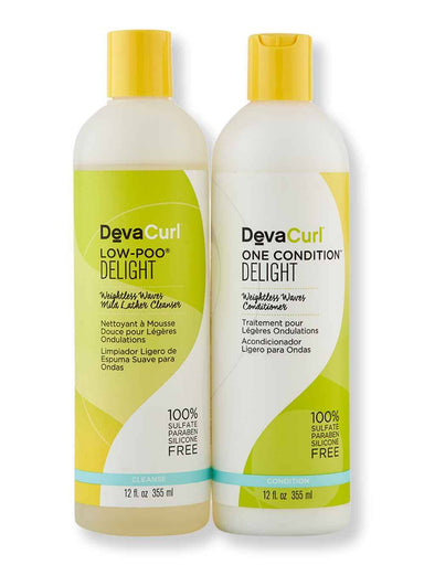 DevaCurl DevaCurl Low-Poo Delight & One Condition Delight 12 oz Hair Care Value Sets 