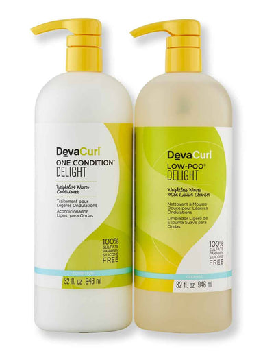 DevaCurl DevaCurl Low-Poo Delight & One Condition Delight 32 oz Hair Care Value Sets 
