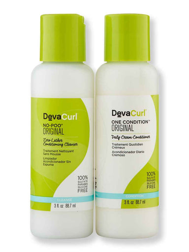 DevaCurl DevaCurl No-Poo 3 oz & One Condition 3 oz Hair Care Value Sets 