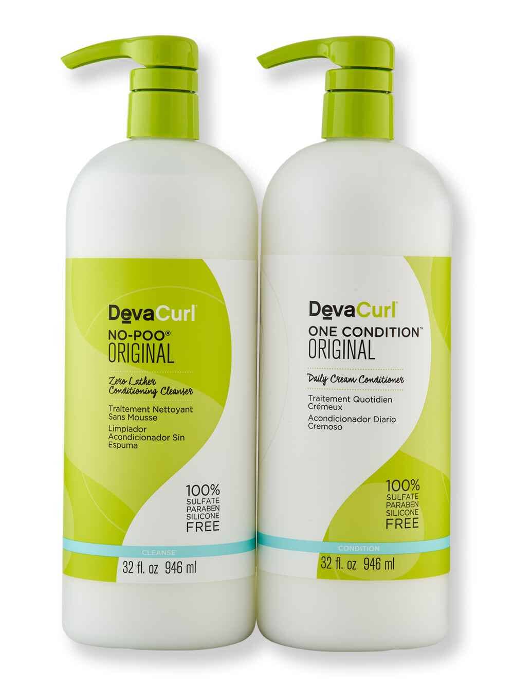 DevaCurl DevaCurl One Condition 32 oz & No-Poo 32 oz Hair Care Value Sets 