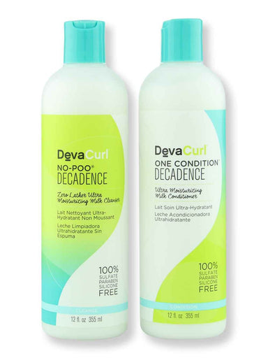 DevaCurl DevaCurl One Condition Decadence 12 oz & No-Poo Decadence 12 oz Hair Care Value Sets 