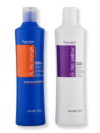 Fanola Fanola No Yellow Shampoo & No Orange Shampoo 350 ml Hair Care Value Sets 