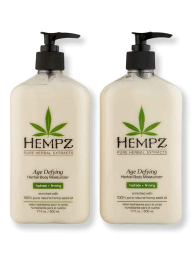 Hempz Hempz Age Defying Herbal Body Moisturizer 2 Ct 17 oz Body Lotions & Oils 