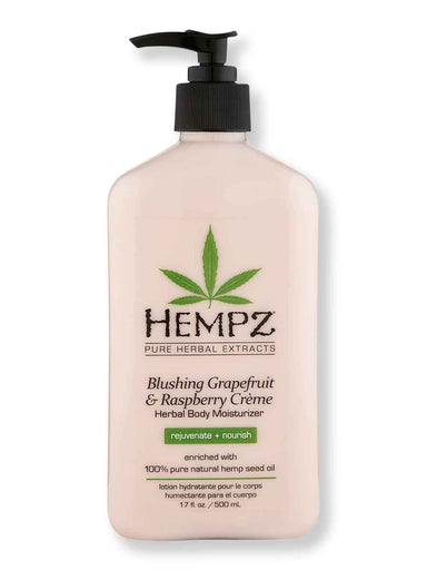 Hempz Hempz Blushing Grapefruit & Raspberry Creme Herbal Body Moisturizer 17 oz Body Lotions & Oils 