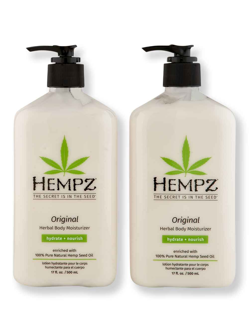 Hempz Hempz Original Herbal Body Moisturizer 2 Ct 17 oz Body Lotions & Oils 