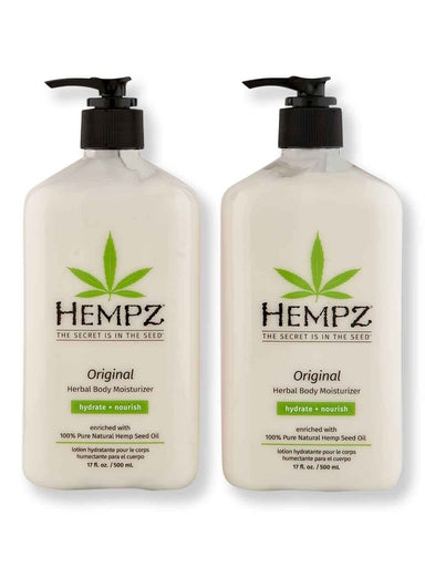Hempz Hempz Original Herbal Body Moisturizer 2 Ct 17 oz Body Lotions & Oils 