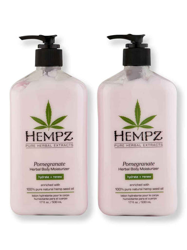 Hempz Hempz Pomegranate Herbal Body Moisturizer 2 Ct 17 oz Body Lotions & Oils 