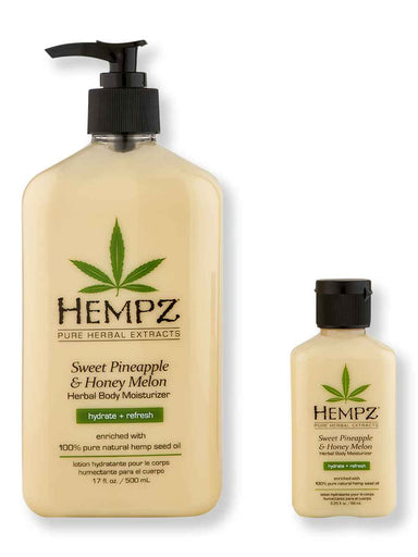 Hempz Hempz Sweet Pineapple & Honey Melon Herbal Body Moisturizer 17 oz & 2.25 oz Body Lotions & Oils 