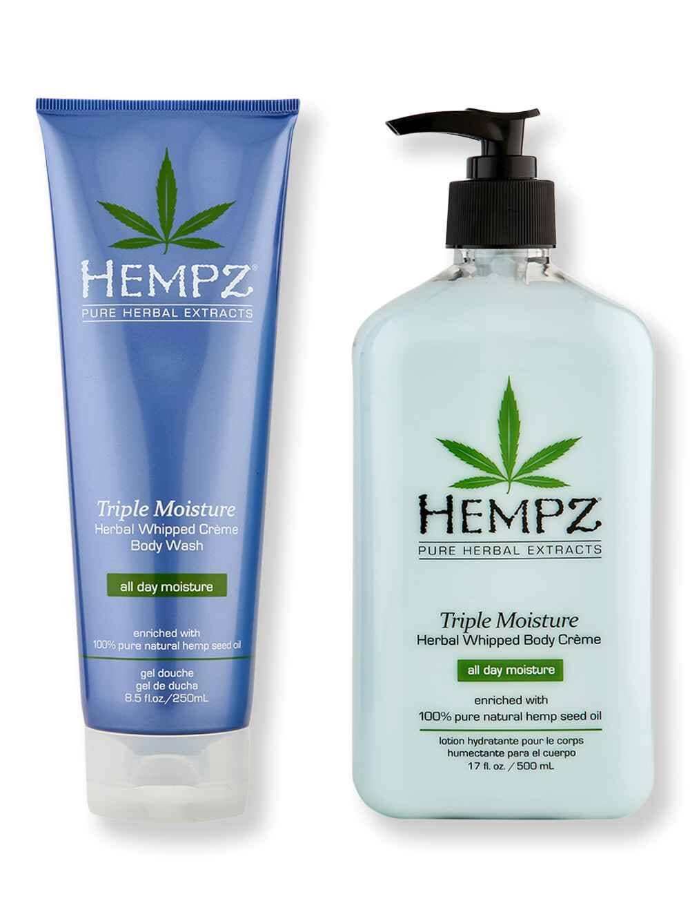 Hempz Hempz Triple Moisture Herbal Whipped Body Creme 17 oz & 2.25 oz Body Lotions & Oils 