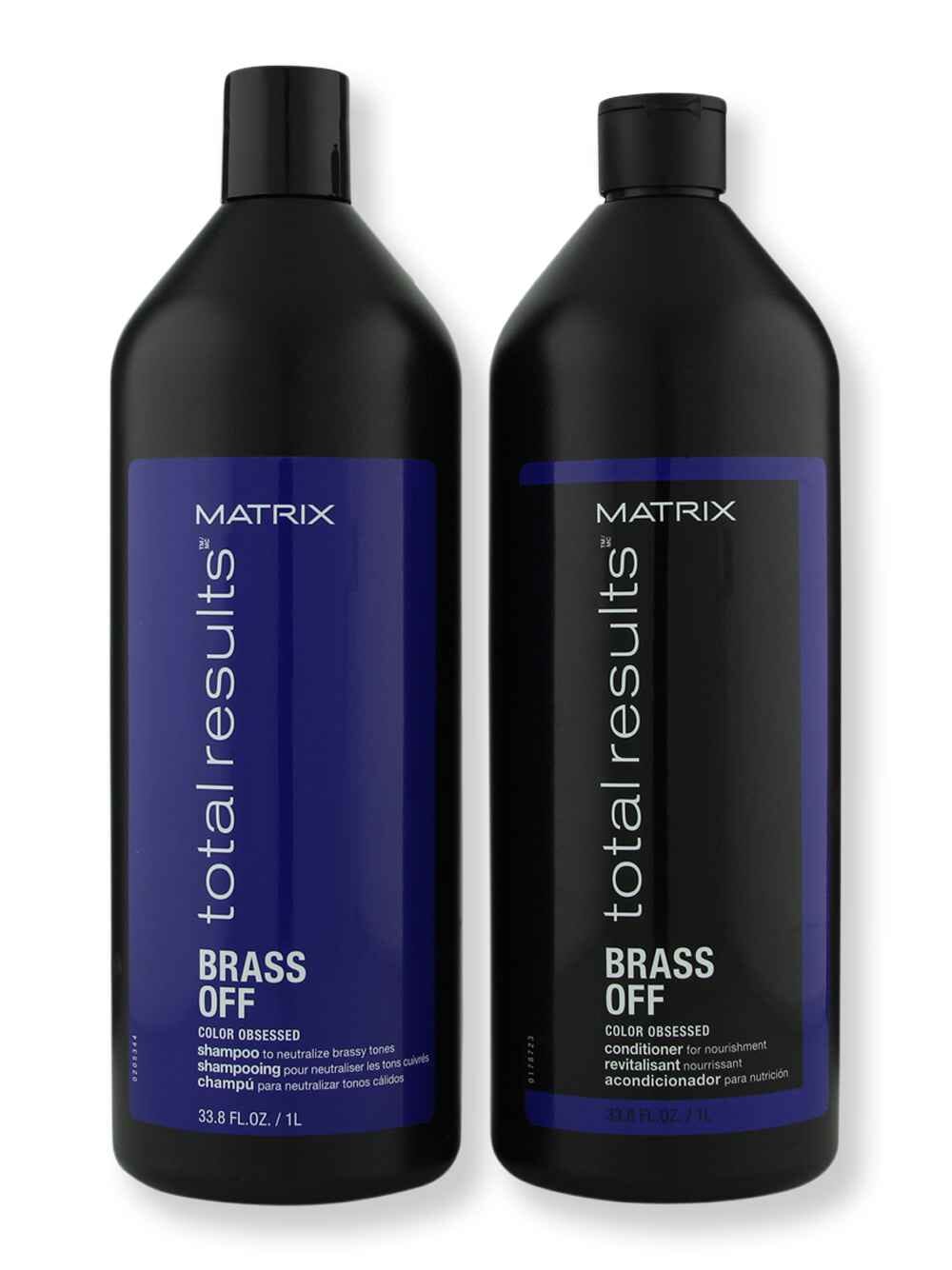 Matrix Matrix Total Results Brass Off Shampoo & Conditioner Liter Hair Care Value Sets 