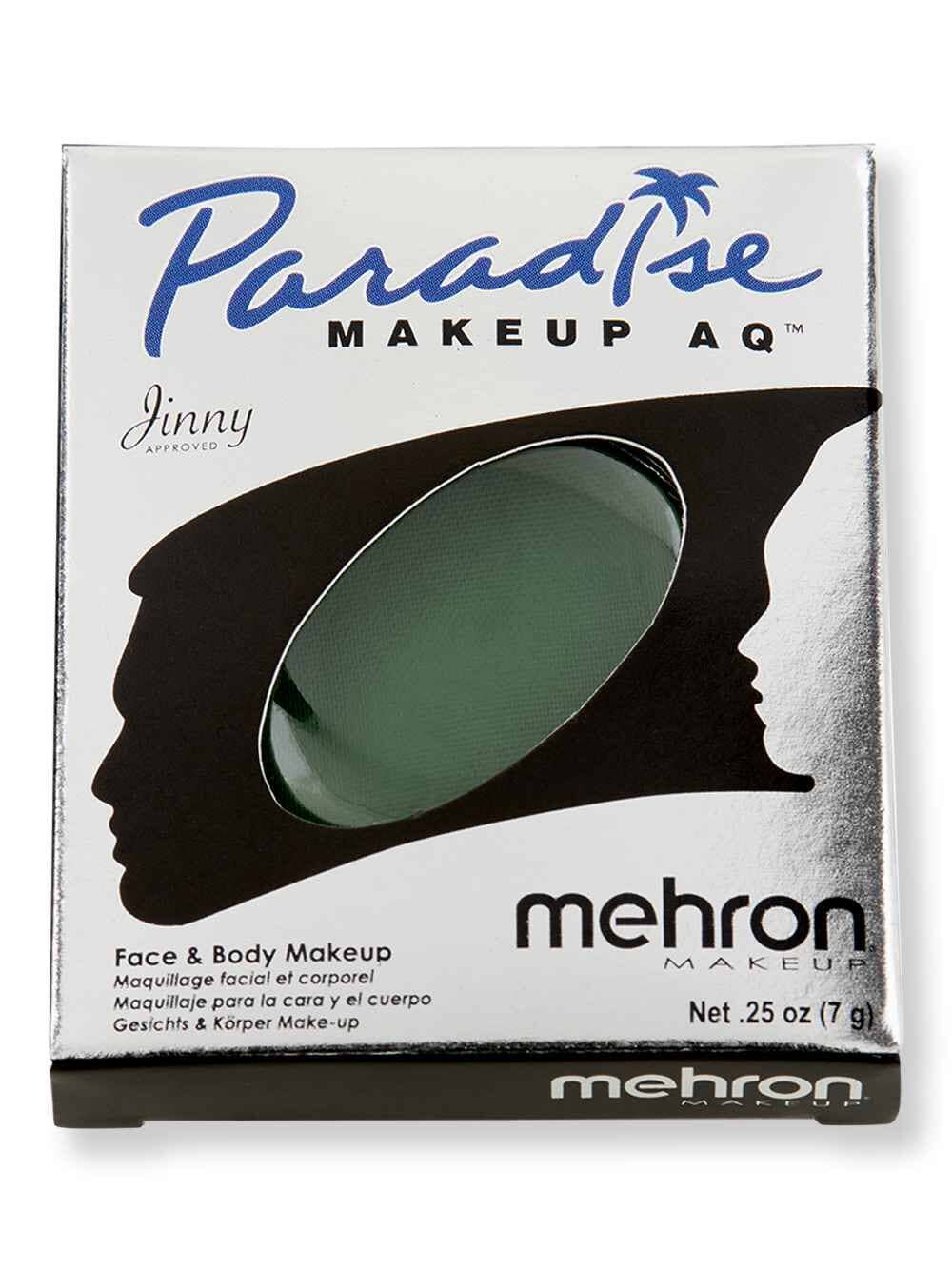 Mehron Mehron Paradise Makeup AQ Refill Size Basic Series .25 ozDark Green Costume Makeup 