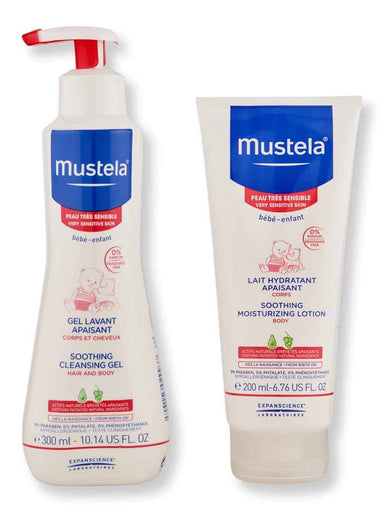 Mustela Mustela Soothing Moisturizing Body Lotion 200 ml & Soothing Cleansing Gel 300 ml Baby Skin Care 