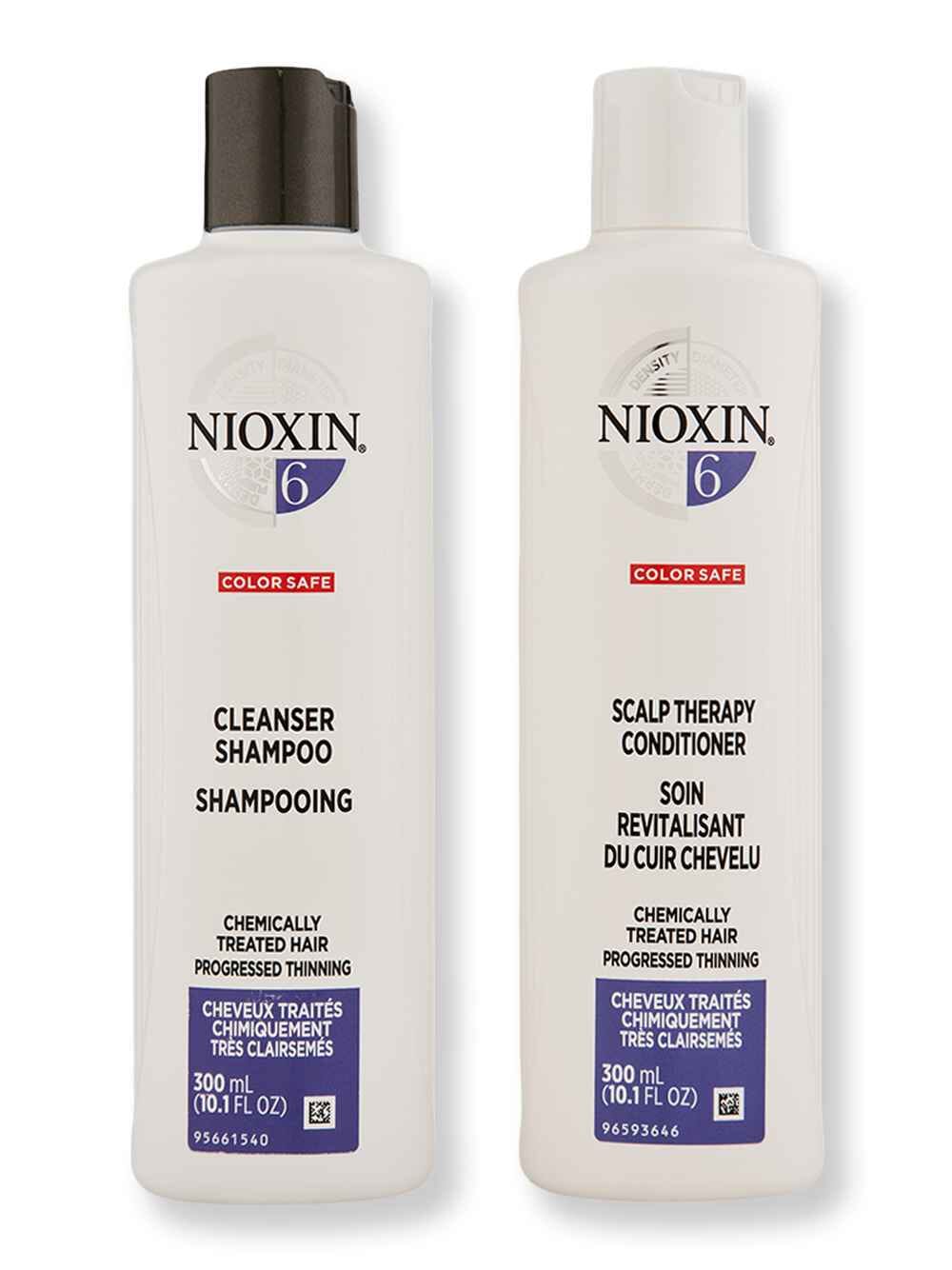Nioxin Nioxin System 6 Cleanser & Scalp Therapy Conditioner 10.1 oz Hair Care Value Sets 