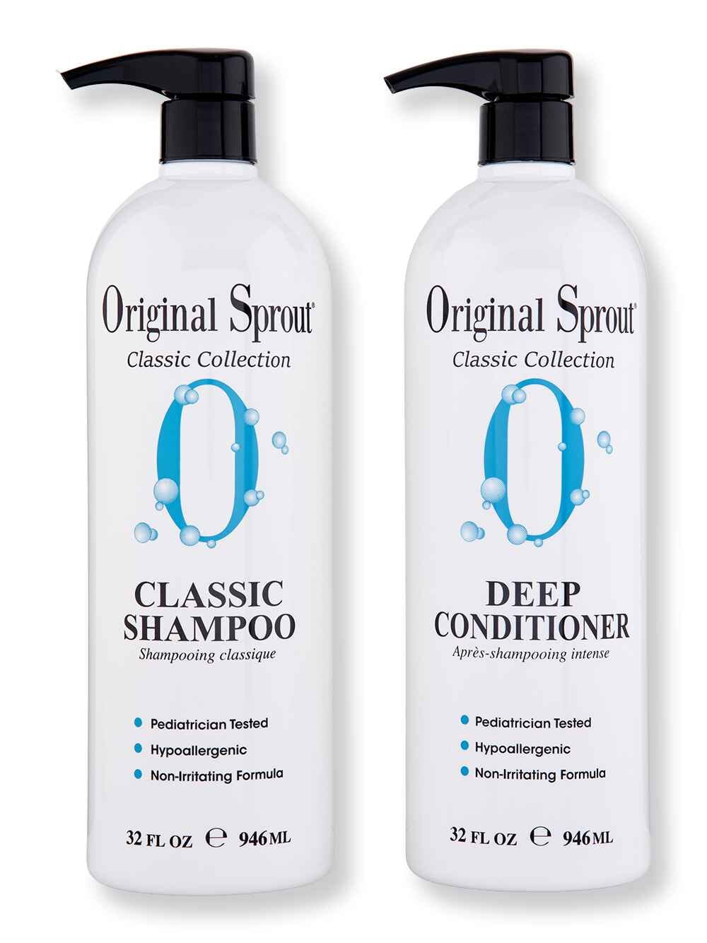 Original Sprout Original Sprout Natural Shampoo & Deep Conditioner 33 oz Hair Care Value Sets 