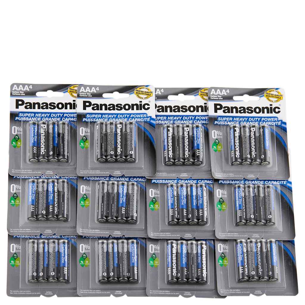 Panasonic Batteries Panasonic Batteries AAA 4-Pack Super Heavy Duty Batteries 12 Ct Batteries 