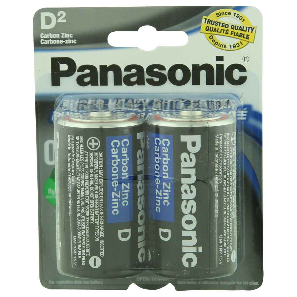 Panasonic Batteries Panasonic Batteries D-2 Super Heavy Duty Batteries Batteries 