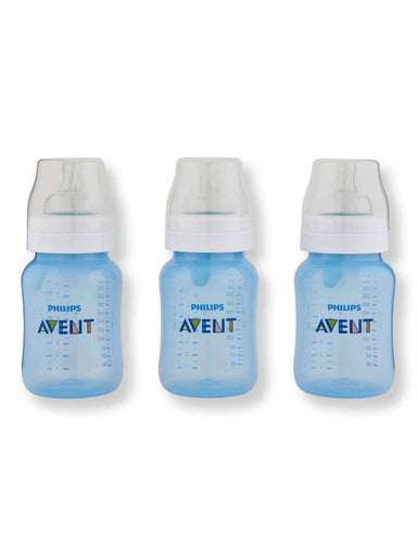 Philips Avent Philips Avent Anti-Colic Bottle With AirFree Vent Blue 9 oz 3 Ct Baby Bottles 