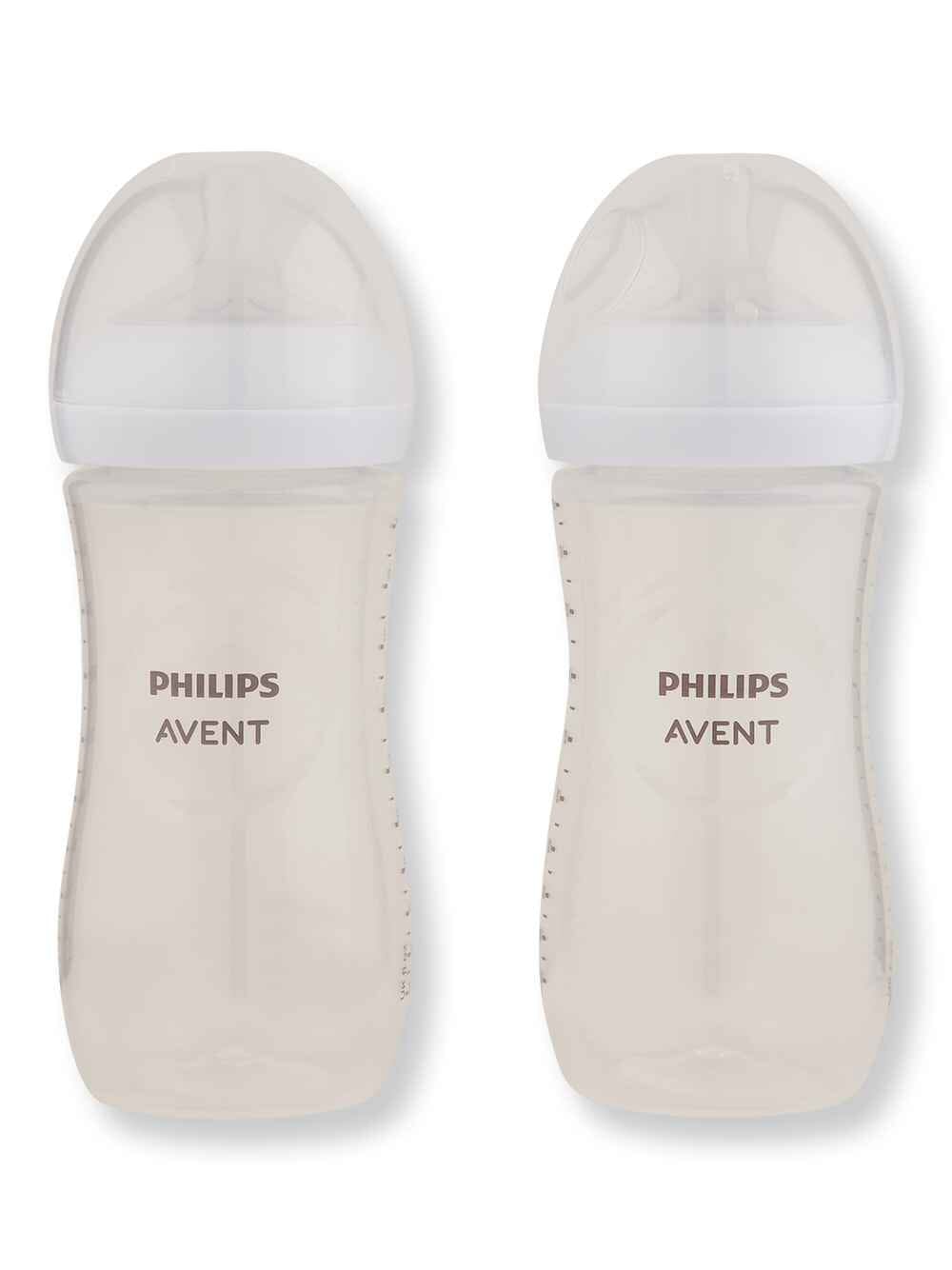Philips Avent Philips Avent Natural Baby Bottle With Natural Response Nipple Clear 11 oz 2 Ct Baby Bottles 