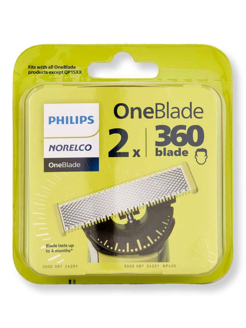 Philips Norelco OneBlade 360 Blade Replacement Blades 2 Ct