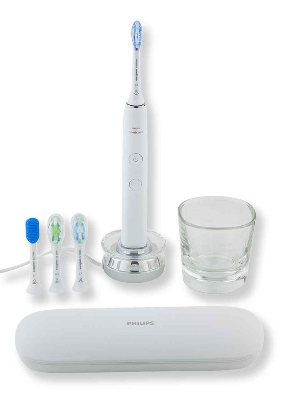 Philips Sonicare Philips Sonicare DiamondClean Smart Electric Rechargeable Toothbrush for Complete Oral Care with Charging Travel Case 5 Modes Series 9500 White HX9924/01 Electric & Manual Toothbrushes 