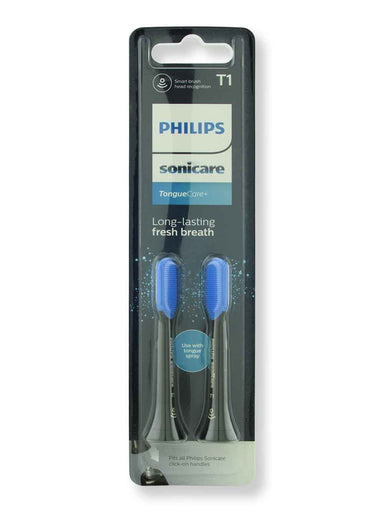 Philips Sonicare Philips Sonicare TongueCare+ Replacement Tongue Brushes with Smart Recognition Black 2 Ct Electric & Manual Toothbrushes 