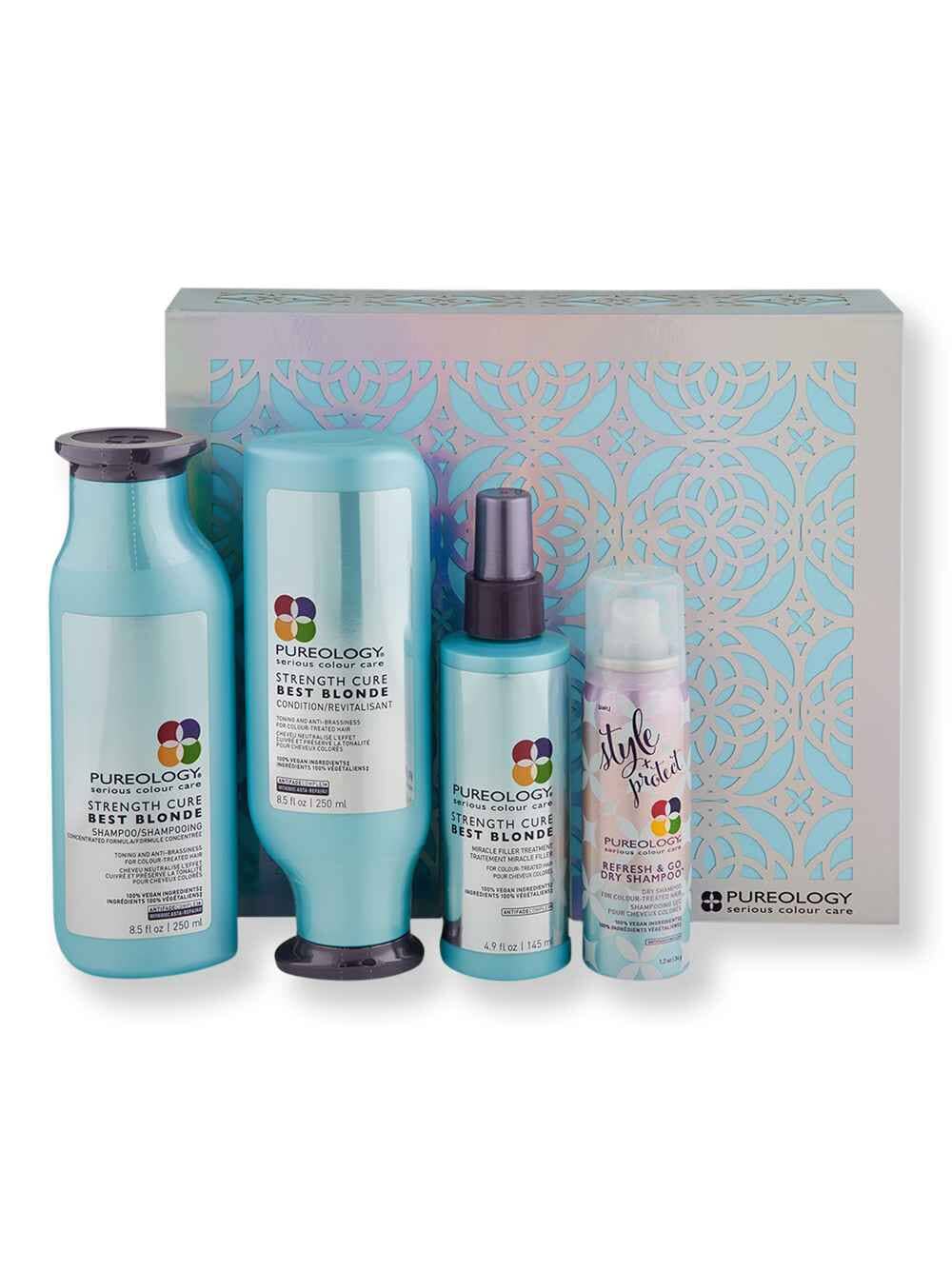 Pureology Pureology Strength Cure Best Blonde Holiday Gift Set Hair Care Value Sets 
