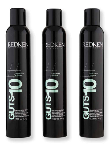 Redken Redken Guts 10 Volume Spray Foam 3 Ct 10.1 oz Styling Treatments 