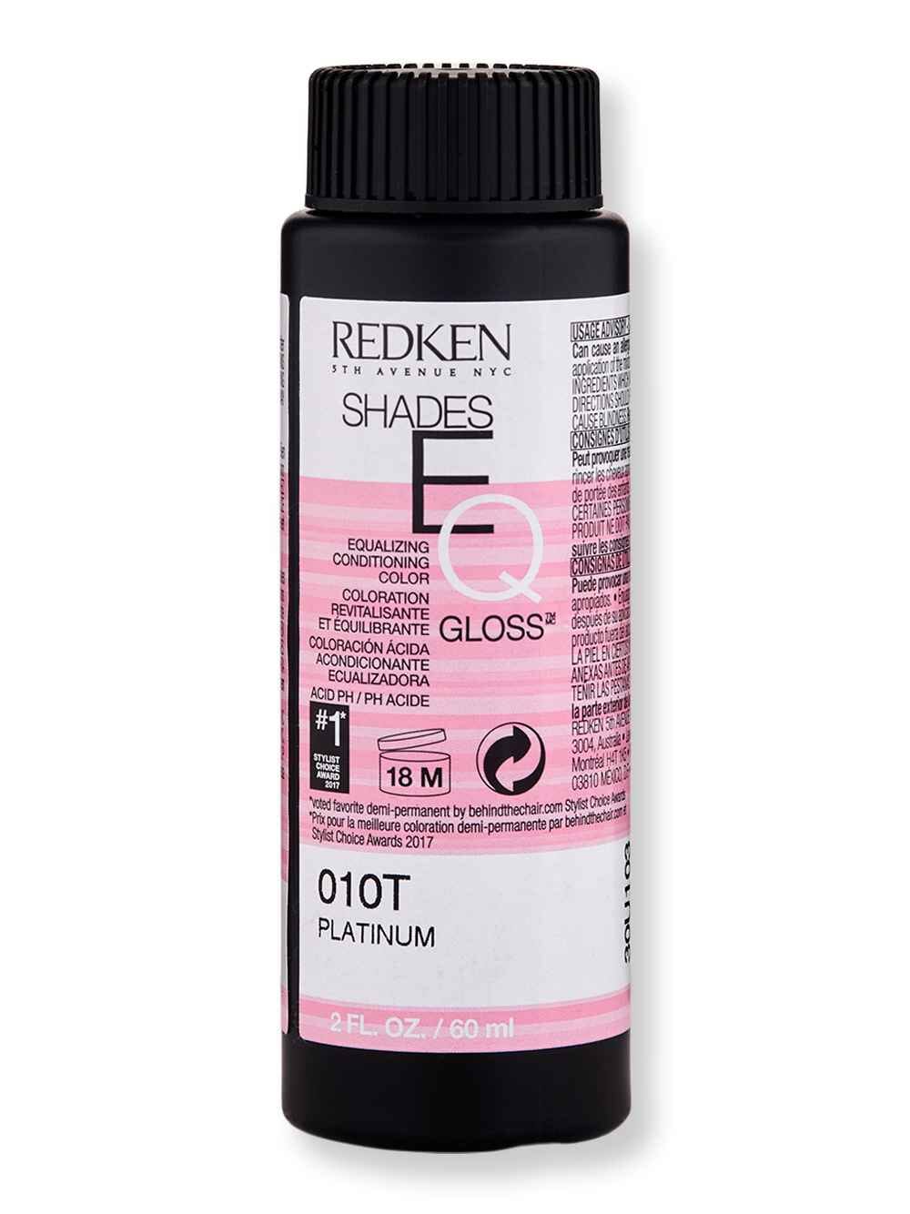 Redken Redken Shades EQ Gloss 2 oz010T Platinum Hair Color 