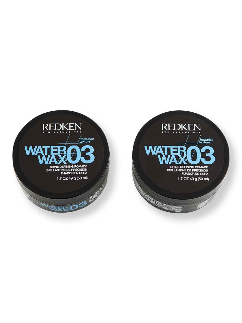 Redken Redken Water Wax 03 Shine Defining Pomade 2 ct 1.7 oz Putties & Clays 