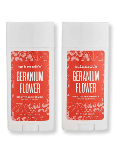 Schmidt's Deodorant Schmidt's Deodorant Geranium Sensitive Skin Deodorant Stick 2 ct 92 g Antiperspirants & Deodorants 