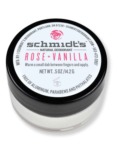 Schmidt's Deodorant Schmidt's Deodorant Rose + Vanilla Deodorant Jar 0.5 oz Antiperspirants & Deodorants 