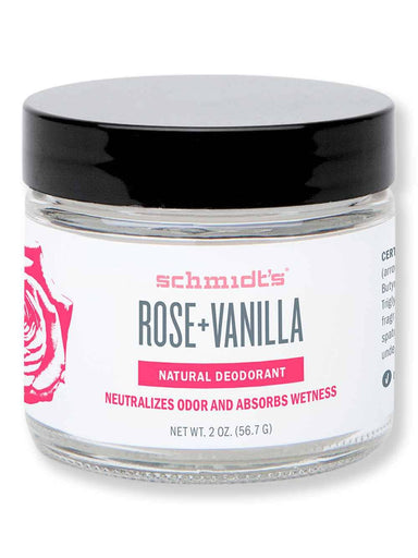 Schmidt's Deodorant Schmidt's Deodorant Rose + Vanilla Deodorant Jar 2 oz Antiperspirants & Deodorants 