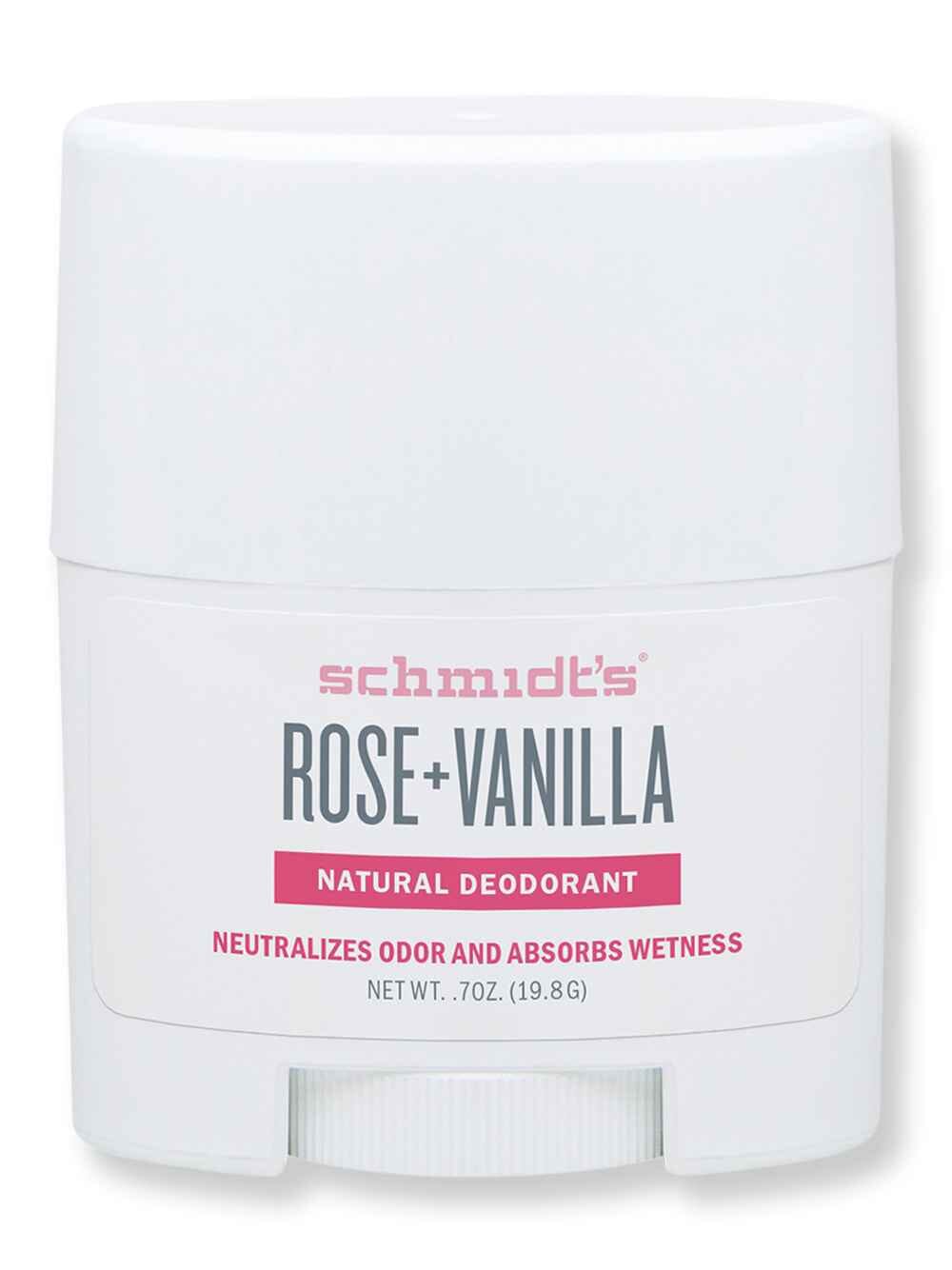 Schmidt's Deodorant Schmidt's Deodorant Rose + Vanilla Deodorant Stick .7 oz Antiperspirants & Deodorants 