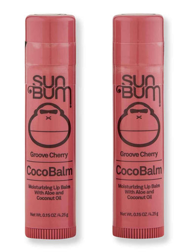 Sun Bum Sun Bum CocoBalm Groove Berry 2 Ct 0.15 oz Lip Treatments & Balms 