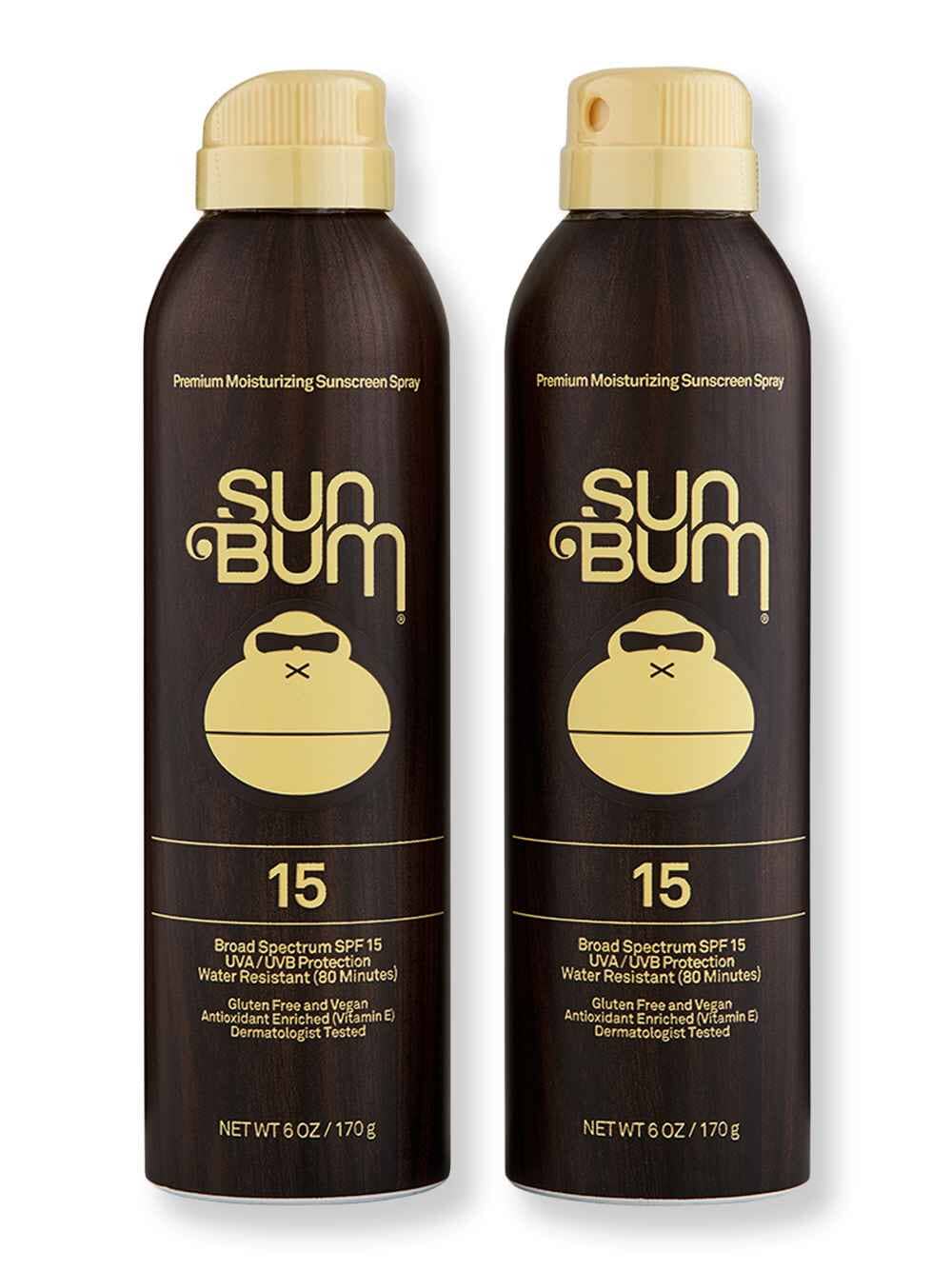 Sun Bum Sun Bum Original SPF 15 Sunscreen Spray 2 Ct 6 oz Body Sunscreens 