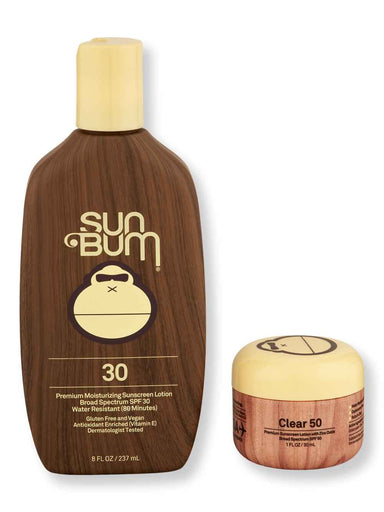 Sun Bum Sun Bum Original SPF 30 Sunscreen Lotion 8 oz & SPF 50 Clear Zinc Oxide 1 oz Body Sunscreens 