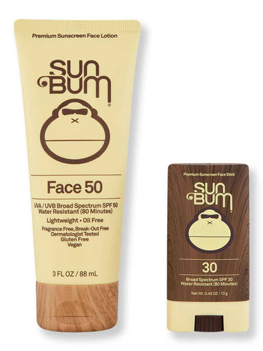 Sun Bum Sun Bum Original SPF 50 Clear Face Lotion 3 oz & SPF 30 Sunscreen Face Stick 0.45 oz Body Sunscreens 