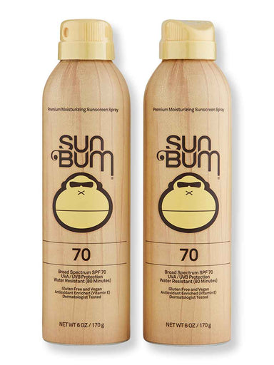 Sun Bum Sun Bum Original SPF 70 Sunscreen Spray 2 Ct 6 oz Body Sunscreens 