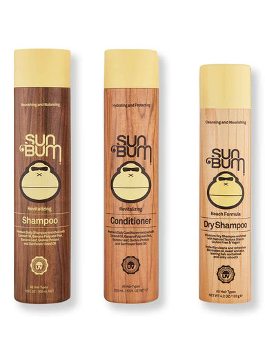 Sun Bum Sun Bum Revitalizing Shampoo & Conditioner 10 oz & Dry Shampoo 4.2 oz Hair Care Value Sets 