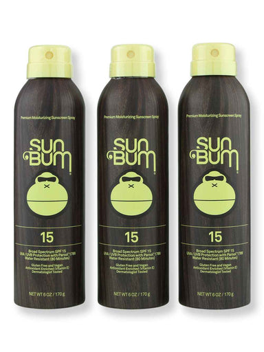Sun Bum Sun Bum SPF 15 Sunscreen Spray 3 Ct 6 oz Body Sunscreens 