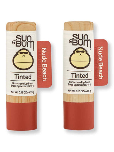 Sun Bum Sun Bum SPF 15 Tinted Lip Balm Nude Beach 2 Ct 0.15 oz Lip Treatments & Balms 