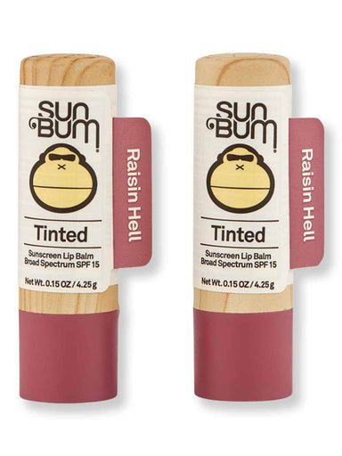 Sun Bum Sun Bum SPF 15 Tinted Lip Balm Raisin Hell 2 Ct 0.15 oz Lip Treatments & Balms 