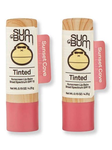 Sun Bum Sun Bum SPF 15 Tinted Lip Balm Sunset Cove 2 Ct 0.15 oz Lip Treatments & Balms 