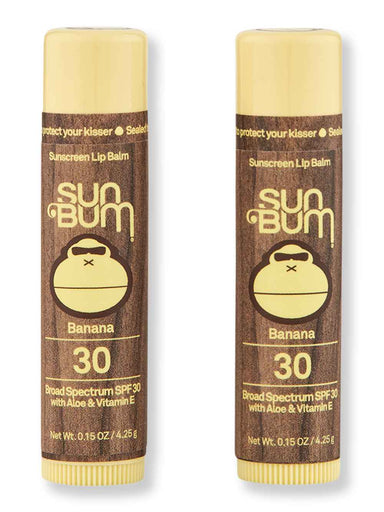 Sun Bum Sun Bum SPF 30 Banana Lip Balm 2 Ct 0.15 oz Lip Treatments & Balms 