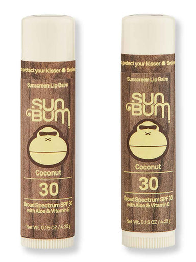 Sun Bum Sun Bum SPF 30 Coconut Lip Balm 2 Ct 0.15 oz Lip Treatments & Balms 