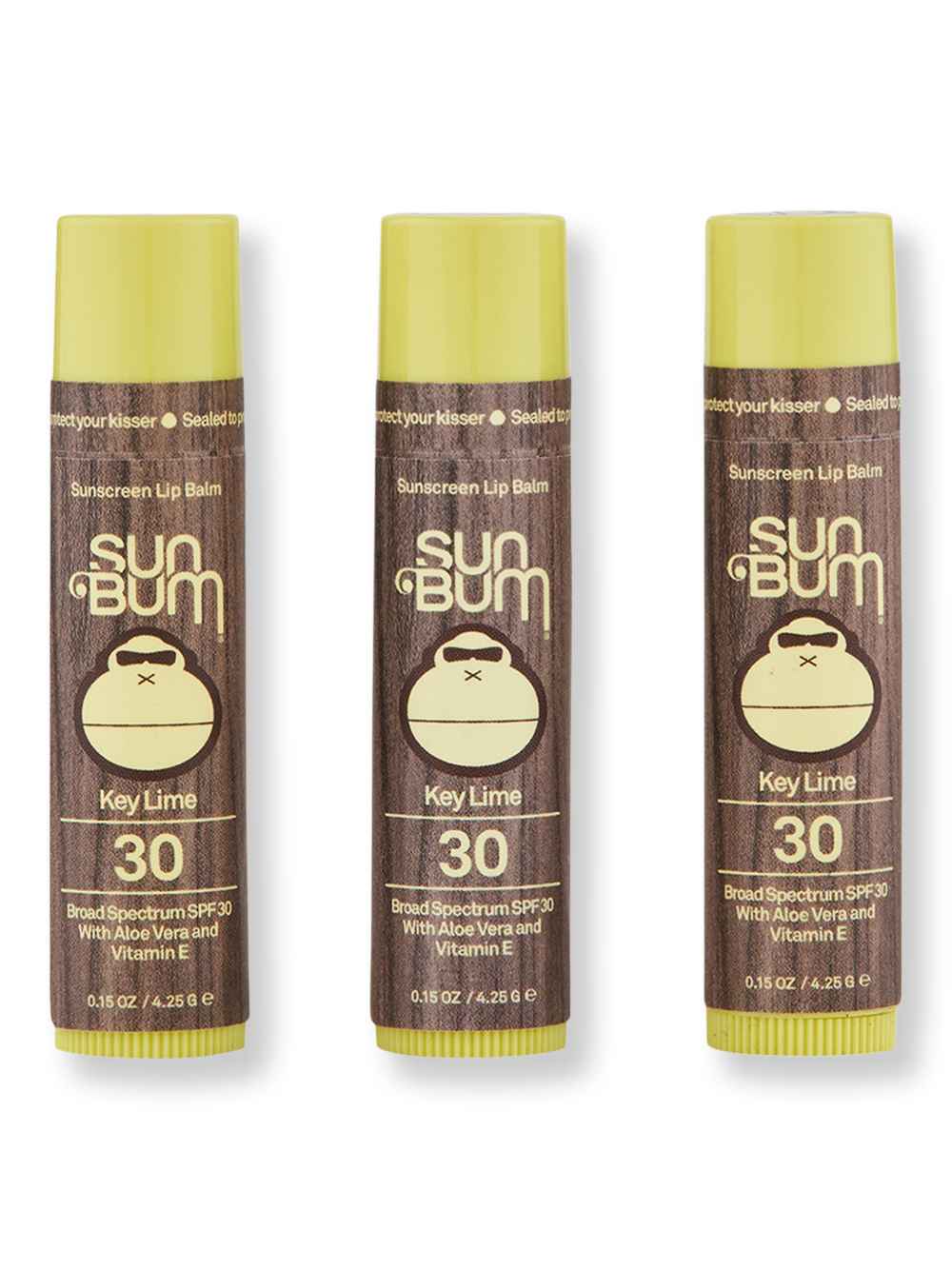 Sun Bum Sun Bum SPF 30 Key Lime Lip Balm 3 Ct Lip Treatments & Balms 